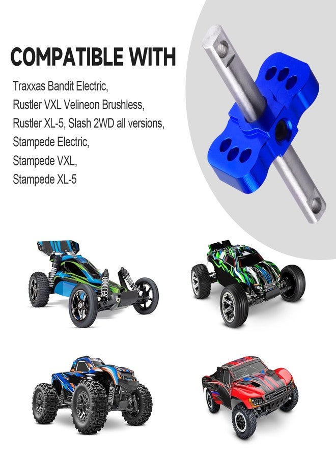 Hobbyfire Aluminum Differential Locker Spool Diff Case Parts for 1/10 Traxxas Slash 2WD Rustler Stampede VXL Bandit Cars Trucks (Navy Blue) - Image 3